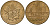 Франция 10 франков 1978 тип Матье KM 940, Le Franc 365.11-12 никель латунь 4601-415