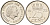 Нидерланды 25 центов 1972 Юлиана (1948-1980) KM 183 никель    4174-659