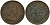 Кипр Британский 5 милей 1955 Елизавета II (1952-2022) KM 34 бронза 4159-733