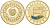 Армения 10000 драм 2008 знак зодиака - стрелец, эмаль KM 185 золото PROOF 00-808-33
