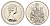 Канада 50 центов 1979 Елизавета II (1952-2022), герб KM 75 никель PROOF-LIKE (BU) 4631-957