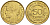 ФРАНЦИЯ 50 САНТИМОВ 1932 ТИП MORLON, OPEN 9, С ЯГОДОЙ KM 894.1, LE FRANC 192.7 алюминиевая бронза 44-728