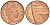 Великобритания 1 пенни 2010 Елизавета II (1952-2022) KM 1107, Spink B6 сталь плакированная медью 4609-727