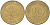 ФРГ 10 ПФЕННИГОВ 1976 J KM 108, J. 383 сталь плакированная латунью 4182-847