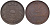 ЛАТВИЯ 2 САНТИМА 1922 ПЕРВАЯ РЕСПУБЛИКА (1918-1939) KM 2 бронза 08-1343