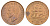 ЮАР 1 пенни 1943 Георг VI (1936-1952) KM 25 бронза 4645-843