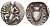 Фракия, остров Фасос тригемиобол 412-404 гг. до н.э. сатир, стоящий на одном колене, держит килик / ?A???N, амфора, вес 0,83 г Le Rider, Thasiennes 27 серебро 00-821-43