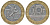 Франция 10 франков 1989 тип гений Бастилии KM 964.1, Le Franc 375.3 биметалл 45-546