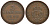 ПРУССИЯ 3 ПФЕННИГА 1873 A KM 482 медь 186-613