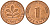 ФРГ 1 пфенниг 1989 G KM 105, J. 380 сталь плакированная медью    4598-657