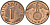 Германия 1 рейхспфенниг 1939 F KM 89, J. 361 бронза 4147-1215