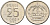 Швеция 25 эре 1955 TS, Густав VI Адольф (1950-1973) KM 824 серебро 4147-1043