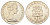 Гибралтар 1 крона 1967 Елизавета II (1952-2022), старый замок KM 4 медно-никель UNC 11-176-13