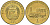 Северная Корея 1 чон 2002 ФАО - паровоз KM 195 латунь UNC 4586-216