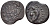 Иудея, династия Хасмонеев прута 134 - 104 гг. до н.э. Иоанн Гиркан, легенда на иврите в пять строк 'Иоханан, Первосвященник и Глава Синедриона' в венке / два рога изобилия, гранатовый плод, Иерусалим Hendin 1137 медь 1073-21-22