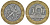 Франция 10 франков 1991 тип гений Бастилии KM 964.1, Le Frank 375.6 биметалл 45-926