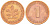 ФРГ 1 ПФЕННИГ 1980 J KM 105, J.380 сталь плакированная медью 4396-1531