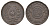 Парагвай 2 сентесимо 1870 год-тип, SHAW KM 3 медь 4653-826