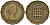 Великобритания 3 пенса 1955 Елизавета II (1952-2022) KM 900, Spink 4153 никель латунь 4146-337
