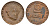 Аахен 2 марки 1920 Funck 1.17, Men05 70.63, Men18 99.63 латунь 1528-533