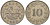 Мальта 10 центов 1972 баржа Великого магистра KM 11 медно-никель 82-325