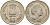 Индия 50 пайсов 1985 1-я годовщина смерти Индиры Ганди KM 67 медно-никель UNC 94-916