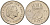 Нидерланды 25 центов 1977 Юлиана (1948-1980) KM 183 никель  4598-521