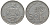 Намибия 50 центов 1993 дерево KM 3 никелированная сталь 4163-1141