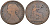 Великобритания 1/2 пенни 1860 Виктория (1837-1901), бисерная кайма KM 748.1, Spink 3956 бронза 4126-727