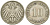 ГЕРМАНИЯ 10 ПФЕННИГОВ 1900 F KM 12, J. 13, Weege 8 медно-никель 261-1347