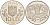 Румыния 10 леев 1995 50 лет FAO KM 117.1 сталь плакированная никелем UNC M4-08