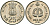 Индия 25 пайсов 1982 IX Азиатские игры KM 52 медно-никель UNC 94-1234