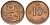 Финляндия 10 пенни 1940 KM 24 медь 4589-537