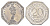 Нюрнберг трамвайный (транспортный) жетон в 20 пфеннигов ND (1920-1921) Фонтан Гусман (фермер с 2 гусями) Men05 19256.13, Men18 24102.13 алюминий UNC 4638-251