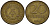 ГДР 20 пфеннигов 1969 A, первый год KM 11 латунь 4601-523