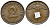 ГЕРМАНИЯ 2 РЕЙХСПФЕННИГА 1937 A KM 90, J. 362 бронза 24-747