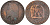 Франция 5 сантимов 1862 ВВ, Наполеон III 1852-1870() KM 797.2, Le Franc 117.9 бронза 4126-625