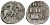 ВЕЛИКОЕ КНЯЖЕСТВО МОСКОВСКОЕ ДЕНГА 1535 - 1547 ИВАН IV ВАСИЛЬЕВИЧ, МОСКОВСКИЙ МОНЕТНЫЙ ДВОР, 0,34 ГР ГиК №48 серебро 262-837