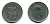 ДАНИЯ 1 КРОНА 1967 C; S, ФРЕДЕРИК IX (1947-1972) KM 851.1 медно-никель 56-513