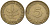 ФРГ 5 пфеннигов 1950 G KM 107, J. 382 сталь плакированная латунью 4585-767