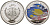 Палау 1 доллар 2008 серия вымирающие виды, амблиглифидодон лимонный (Amblyglyphidodon aureus), цветная эмаль KM 210 медно-никель PROOF 1091-3-23