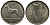 Ирландия 6 пенсов 1940 ирландский волкодав, редкое состояние KM 13a медно-никель UNC 1525-845