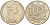 Австралия 10 центов 1983 Елизавета II (1952-), птица лирахвост KM 65 медно-никель UNC 4539-1122