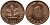 ФРГ 1 ПФЕННИГ 1990 D KM 105, J.380 сталь плакированная медью 96-1124