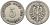 ГЕРМАНИЯ 5 ПФЕННИГОВ 1876 B, СТАРОГЕРБОВКА KM 3, Jager 3, Weege 5 медно-никель 4546-1041