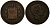 Испания 10 сентимо 1879 ОМ, Альфонсо XII (1874-1885) KM 675 бронза 4168-1022
