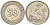 ФРГ 50 ПФЕННИГОВ 1950 J KM 109.1, J. 384 медно-никель 4396-1662