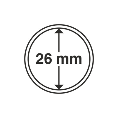 Капсулы круглые – 26 мм, упаковка 10 шт. Leuchtturm. 309404