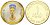 Египет 1 фунт 2007 АН1428, серия фараоны, Нефертити, цветная наклейка, позолота UNC 81-224