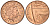 Великобритания 1 пенни 2010 Елизавета II (1952-2022) KM 1107, Spink B6 сталь плакированная медью 4609-723